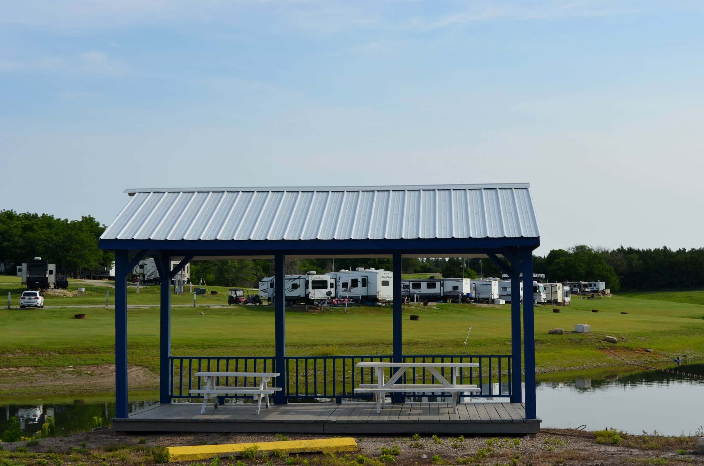 Waterfront gazebo at Thunderbird